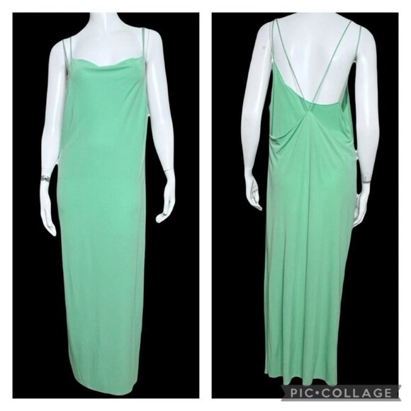 Helmut Lang BK Knot dress radiant green size L NWT - Picture 1 of 11